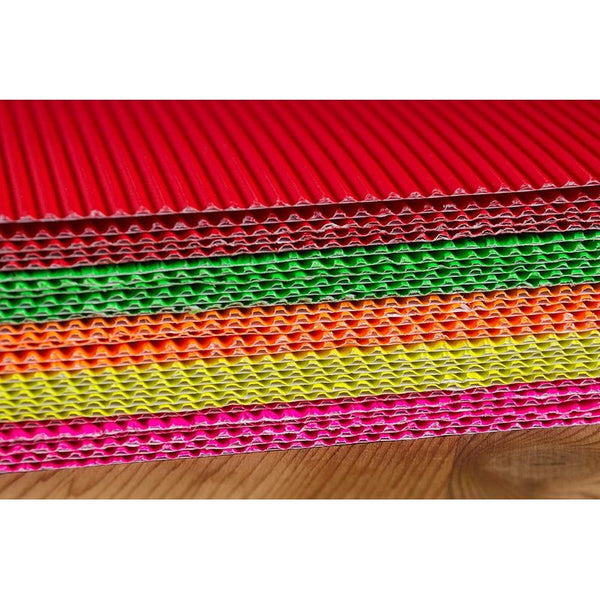 colored corrugated cardboard sheets for crafts
