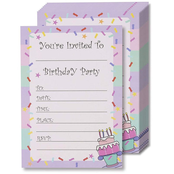 Juvale 50-Pack Watercolor Join Us Invitation Cards with Envelopes, Floral Design (5 x 7 Inches)