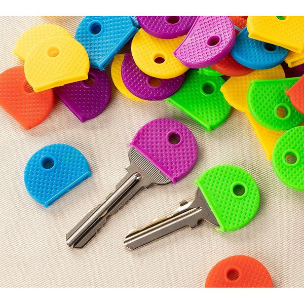 40pcs Key Covers Key Caps - Sukh Key Tags Silicone Key Cover Key  Identifiers Cute Key Accessories in 8 Assorted Colors