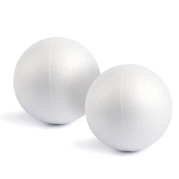 Juvale 2 Pack Foam Balls For Crafts, 6-inch Round Whitepolystyrene Spheres  For Diy Projects, Ornaments, School Modeling, Drawing : Target