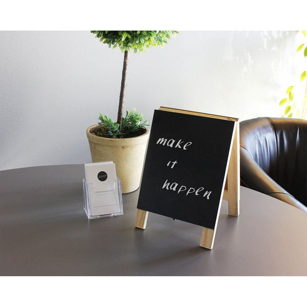 Juvale 6 Pack Wooden Framed Chalkboard Signs with Easel Stand for Restaurants, Weddings, Cafe (Black, 7 x 7 x 4.25 in)