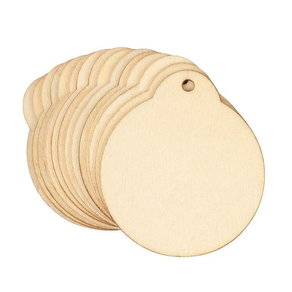 Juvale 12 Pack Wood Circles for Crafts, Unfinished Round Wooden Cutouts (6  Inches)