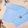 A7 Envelopes - 96-Pack Invitation Envelopes, 5x7 Gummed Seal Square-Flap Invite Envelope for Wedding, Holiday, Birthday, Baby Shower, 120gsm, Light Blue, 5.25 x 7.25 inches