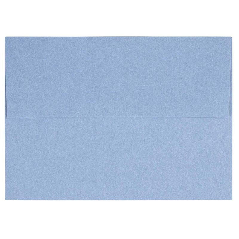 A7 Envelopes - 96-Pack Invitation Envelopes, 5x7 Gummed Seal Square-Flap Invite Envelope for Wedding, Holiday, Birthday, Baby Shower, 120gsm, Light Blue, 5.25 x 7.25 inches