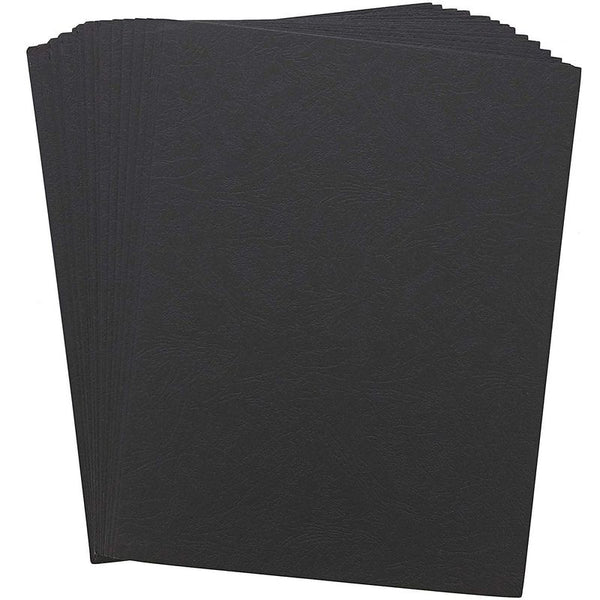 Juvale Paper Junkie Binding Presentation Covers (100 Count) Black