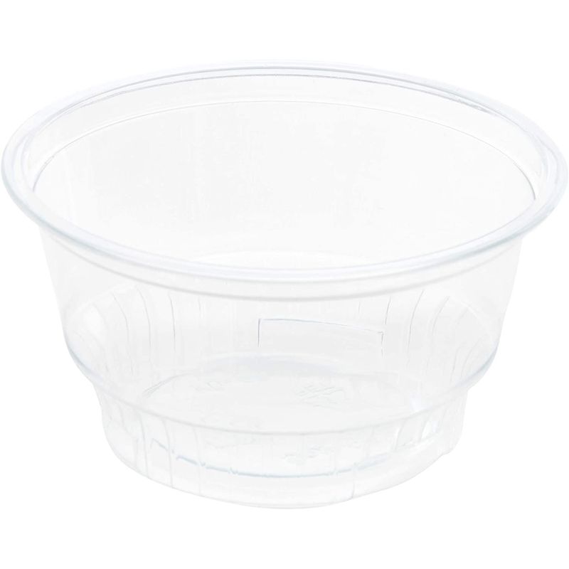 Clear Plastic Ice Cream and Yogurt Cups with Dome Lids (5 oz, 50 Pack)