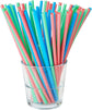 PLA Drinking Straws for Beverages, Long Flexible Straws (3 Colors, 8.3 In, 500 Pack)