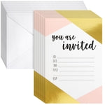 Best Paper Greetings Girls Paper Birthday Invitations - Preprinted Fill-In Invitations with Envelopes - Durable Invite Car...