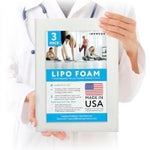 IMPRESA Liposuction Foam Pads - 3-Pack - White - 8 x 11 x 0.5 in - for Abdominal Binder Post Surgery - Even Pressure for L...
