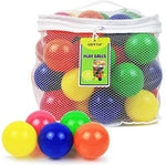 Click N' Play Pack of 50 Phthalate Free BPA Free Crush Proof Plastic Ball, Pit Balls - 6 Bright Colors in Reusable and Dur...