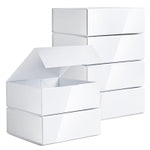 Stockroom Plus Bridesmaid Proposal Box Set - 6-Pack Glossy White Magnetic, 9.5 x 9.5 x 3.5 In - Bridal & Groomsmen Gift Bo...