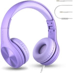 LilGadgets Connect+ Pro Wired Kids Headphones for School with Microphone, Volume Limiting Over-Ear Headset with Cord, Shar...