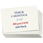 Ivory Cardstock 4x6 Inch 200 Pack – Heavyweight 300gsm (110 lb) Blank Index Cards for Crafts, DIY Invitations, Greeting Ca...