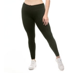 SATINA OliveHigh Waisted Leggings for Women - Olive Full Length Women's Leggings