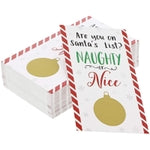 60 Pack Christmas Scratch Off Cards for Adults Christmas Holiday Party Game, Naughty or Nice Card Game for Office or Home ...