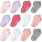 CozyWay Toddler Socks with Grippers - Breathable Cotton Comfort for Little Feet - Non-Slip Grip for First Steps - Socks fo...
