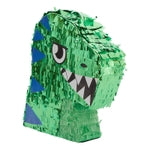 BLUE PANDA Dinosaur Pinata - 11.7 x 3 x 15.7 In, Green - T Rex Pinata for Boys 3 Yr Old Birthday Party & Foil Construction...