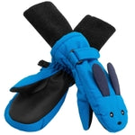 Maplefield Kids Snow Mittens - Medium (4-6 yrs), Bunny - Waterproof Shell & Palm Grip for Kids Snow Gloves - Thinsulate Li...