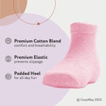 CozyWay Baby & Toddler Cotton Crew Socks - Soft Breathable Comfort for Baby Socks - Secure Stay-Put Fit for Toddler Boy & ...