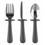 Grabease Toddler Silverware Set Forks Spoons and Knives Set Toddler Utensils Feeding Supplies, BPA and Phthalates-Free, Di...