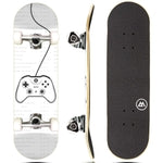 Magneto Complete Maple Wood Skateboard - 27.5 in x 7.75 in, Video Game - Cruiser & Longboard Skateboard for Kids & Teens w...