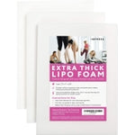 IMPRESA Extra Thick Surgical Foam Pads - White, 3-Pack, 8 x 11 x 0.625 in - Even-Pressure Padding for Liposuction - adapta...