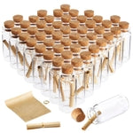 Bright Creations Message in a Bottle Kit - Treasure Hunt Bottles & Mini Scrolls for Crafts & Mini Time Capsule Favors - 10...