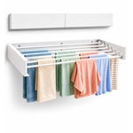 Maplefield Wall Mounted Foldable Drying Rack - Heavy Duty 50 lb Laundry Rack - Rust Resistant Indoor & Outdoor Use - Easy ...
