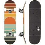 Magneto Build Your Own Skateboard Kit - Retro Skateboard Deck with Sun Graphic - Boards for Kids Ages 6-12 - 31 x 8 in Dec...