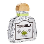 Sparkle and Bash Pinata Tequila Bottle Shape - Small, Silver Foil, 16.5 x 13 x 3 In - Pinata for Tequila Party Decorations...