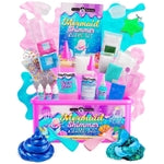 Original Stationery Mermaid Slime Kit for Girls Ages 7–12, DIY Glow-in-The-Dark Slime Set with Shimmer, Foam Beads & Glitt...