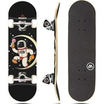 Magneto Beginner Skateboard - Smooth Ride with 51mm 95A Wheels & ABEC-5 Bearings for Cruiser Board - Double-Kick 9-Ply Map...