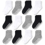 CozyWay Toddler Grip Socks - Soft Cotton Comfort & Toddler Cotton Socks - Non-Slip Grippers & Grippy Pairs for Kids - 3T-5...