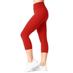 SATINA High Waisted Leggings for Women - Capri, Full Length, Fleece and with Pockets Women's Leggings - New