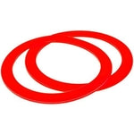 IMPRESA 2-Pack Flush Valve Seal Kit Compatible with Mansfield 210 & 211, 630-0030 Equivalent - Red, Round Chemical-Resista...