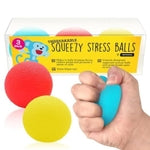 IMPRESA Squishy Stress Ball Set - Sensory Toys for Kids - Fidget Toys for Adults - Tear-Resistant Squeeze Balls for Stress...