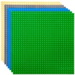 Strictly Briks Stackable Baseplates - Compatible with Lego Building Bricks - Durable Stackable Brick Baseplates - Vibrant ...