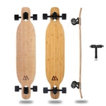 Magneto Drop-Thru Longboard - Smooth Bamboo Cruiser Deck - Dynamic Carving Longboard Trucks - Bamboo & Fiberglass Flex - 4...