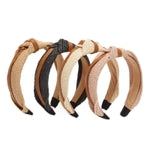 Glamlily Woven Knot Headbands - Faux Leather Knotted Headbands for Women - Accented Braided Band for All-Day Comfort - Hai...