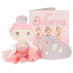 Tickle & Main Ballerina Princess Gift Set, Ballerina Doll, Dance Recital Gifts for Girls - First Dance Recital Dancer Doll