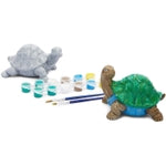 Bright Creations Paint Turtle Rock Painting Kit for Kids & Adults - 2 Ceramic Figures, 4.8 x 3.75 x 4 in, Multi - 12 Acryl...