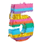 BLUE PANDA Rainbow Number 5 Pinata - Small, Multicolored, 12 x 16.5 x 3 In - Pinata for Kids Birthday Party & Fiesta Decor...
