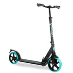 Lascoota Non-Electric Scooter for Adults - 8 in Wheels, Aqua, Adjustable Handlebars, 220 lb Capacity - Folding Kick Scoote...