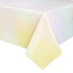 Blue Panda 3-Pack Tie Dye Tablecloths - 108" x 54" Rectangular Pastel Rainbow Plastic Covers - Disposable & Reusable Party...