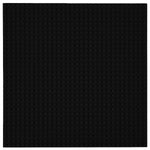 Strictly Briks Classic Black Baseplate - Stackable Base Plates for Multi-Level Brick Builds - Compatible with All Major Br...