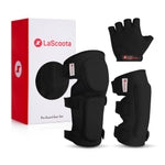 Lascoota Roller Skate Knee & Elbow Pads & Gloves Set - Medium, Black, 7-Piece - Kid Scooter & Kid Roller Skate Protective ...
