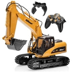 Top Race Excavator TR-215/211 2.4Ghz Remote Control Metal Excavator Construction Toy with Transmitter
