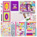 GirlZone Ultimate Collage Scrapbook Kit, Includes Scrapbook Stickers and Fun Scrapbook Accessories to Make an Amazing 40-P...