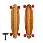 Magneto Pintail Longboard Cruiser - 8-Ply Maple Deck for Skateboarding - 70mm Wheels for All-Terrain Longboard - Includes ...