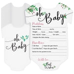 Sparkle and Bash Baby Prediction Cards - 5 x 7 in, Pack of 50, Black White Pink Floral - Baby Shower Predictions & Advice ...